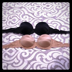 Victoria Secret PINK strapless bras